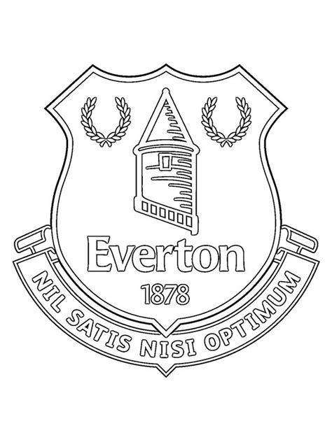 Dibujos Para Colorear Everton Football Club Dibujosparaimprimir Es