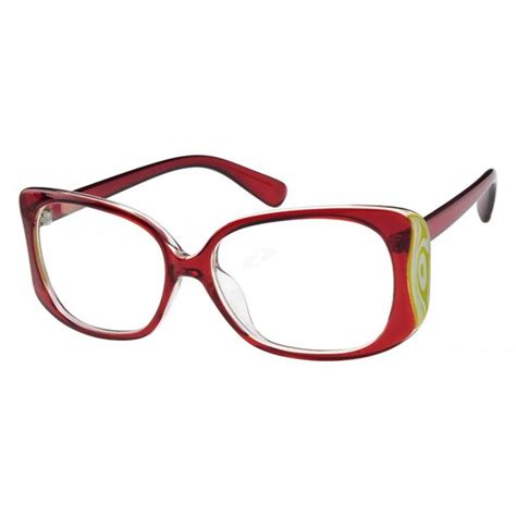 Red Rectangle Glasses 279918 Zenni Optical Eyeglasses Bold Fashion Statement Zenni Zenni