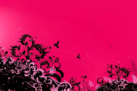 Backgrounds Cute Pink Hitam Wallpaper Cave