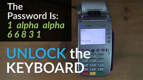 Maybe a family member decided to get something from the pantry, locked it, and took the keys with them by interestingly, the method of using cards to open doors is also a favorite among hollywood directors. Verifone VX520 Keyboard Locked: How To Unlock The Keyboard - YouTube