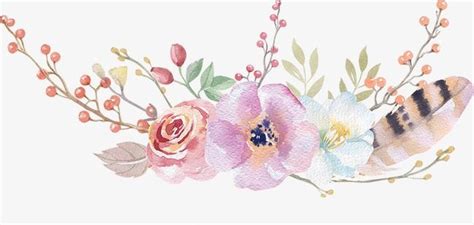 Search more high quality free transparent png images on pngkey.com and share it with your friends. Bohemian look Grátis PNG e Clipart | Flor aquarela, Como ...