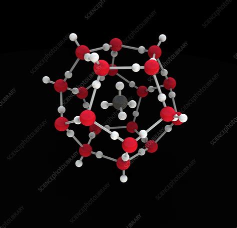 Methane Hydrate Molecule Artwork Stock Image C0194419 Science