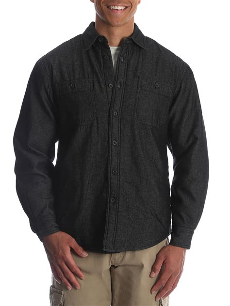 Wrangler Mens And Big Mens Sherpa Lined Flannel Shirt Sizes Up To