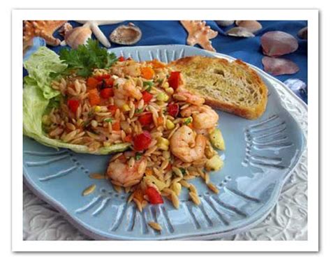 Food database and calorie counter. Shrimp And Orzo Salad Barefoot Contessa