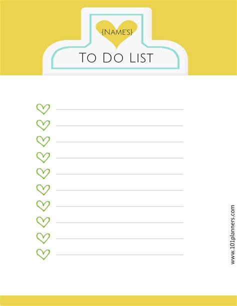 Awesome Printable To Do List Template Clear