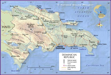Dominican Republic Map Detailed Map Of Dominican Republic Riset
