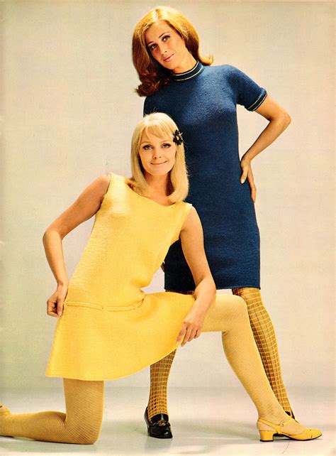 beautiful knitted dress fashion of the 1960s ~ vintage everyday