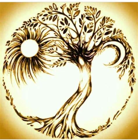 Ying Yang Sun Moon Tattoo Idea Willow Tree Tattoos Tree