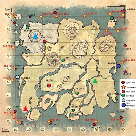 Image Result For Every Artifact Location Ark Island Ark Survival