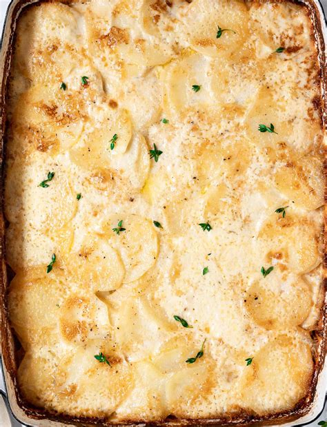 Potatoes Au Gratin with Caramelized Onions - Sandra Valvassori