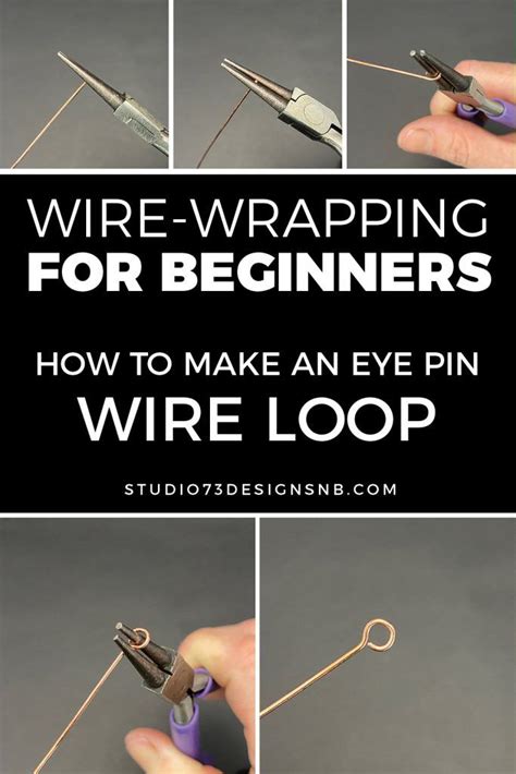 How To Make An Eye Pin Wire Loop In 2020 Eye Pins Wire Wrapping