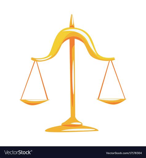 Maybe you would like to learn more about one of these? Golden scales of justice cartoon Royalty Free Vector Image
