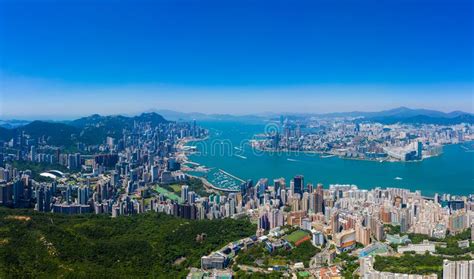 Top View Of Hong Kong Landmark Stock Photo Image Of Urban September
