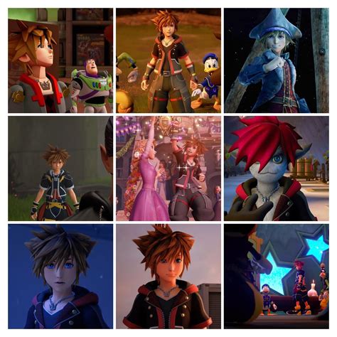 Kh3 Collage Of Sora Renders From All The Worlds Rkingdomhearts