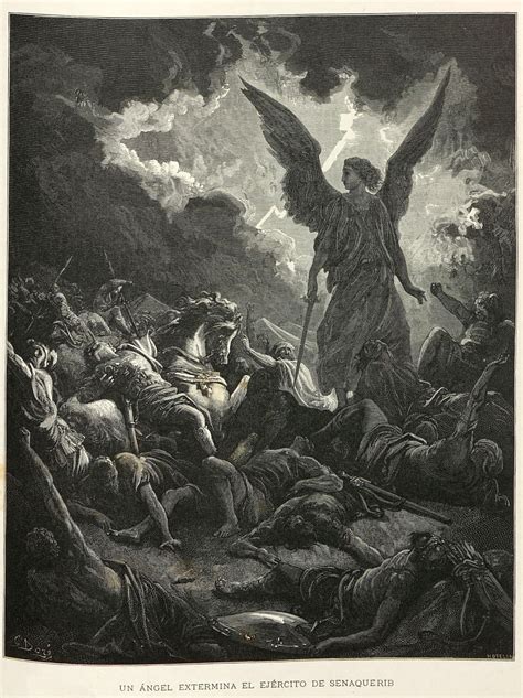 Gustave Doré 1832 1883 ‘un ángel Extermina El Ejercito De Senaquerib