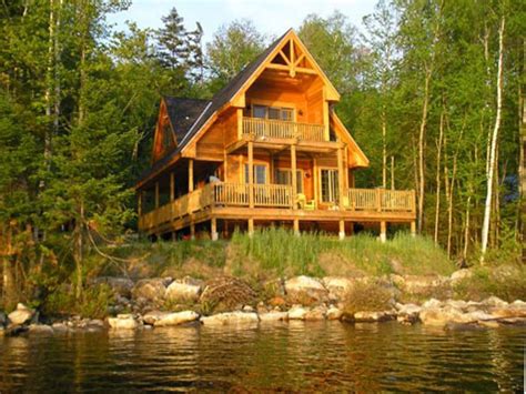 With generous outdoor living spaces (including a screened porch in the front), this design is ideal for scenic sites. Rustic Lake Home House Plans Rustic Modern Lake House ...