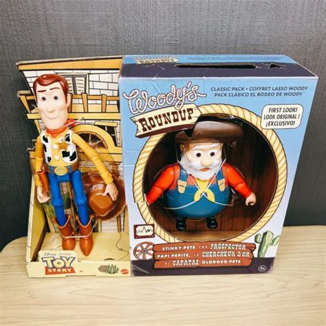 Disney Pixar Toy Story 2 Woodys Roundup Woody And Prospector Action