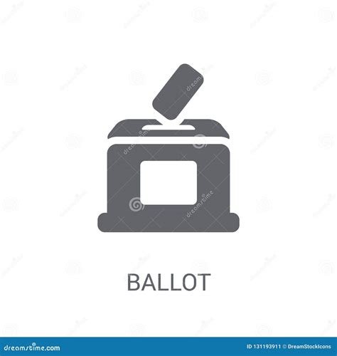 Ballot Icon Trendy Ballot Logo Concept On White Background From Stock