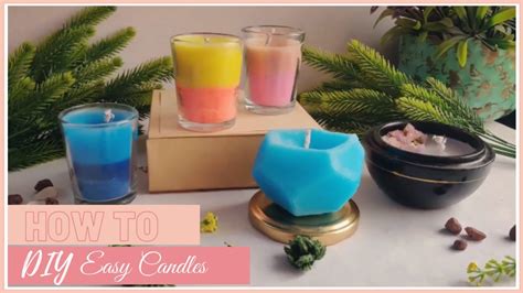 How To Make Candles At Home Diy Easy Candles Reuse Old Wax Candles