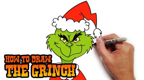 How To Draw The Grinch Easy Art Lesson Youtube