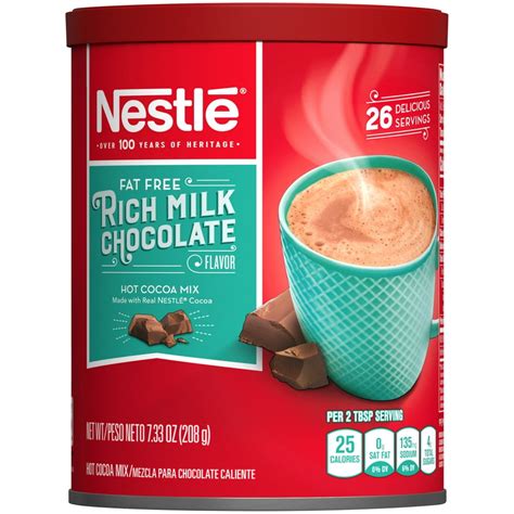 Nestle Fat Free Rich Milk Chocolate Hot Cocoa Mix 733 Oz Walmart