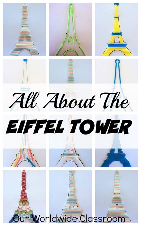 France Unit Study Lesson Ideas France For Kids, Eiffel Tower Craft