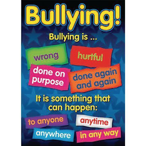 bullying poster set of 6 pro source