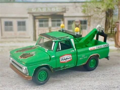 Weathered 1965 Chevrolet Tow Truckwrecker 4x4 164 Scale Limited