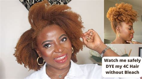 How I Safely Colour My 4c Natural Hair Without Bleach Creme Of Nature