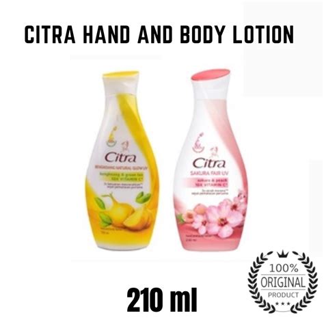 Jual Citra Hand And Body Lotion 210ml Shopee Indonesia
