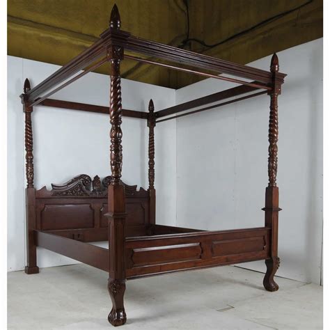 Classic Mahogany Four Poster Bed Repro Furniture Company