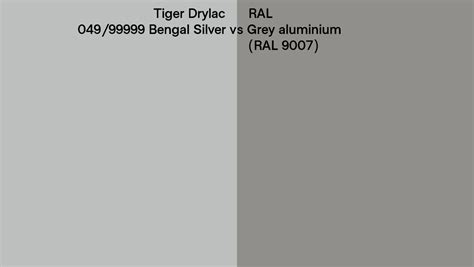 Tiger Drylac Bengal Silver Vs Ral Grey Aluminium Ral