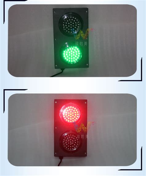 100mm Red Green Led Light Pc Mini Traffic Signal Light Wide Way