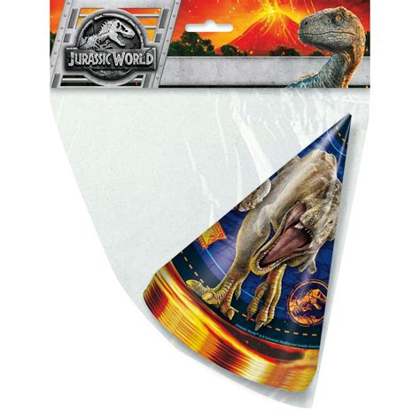 Jurassic World Party Hats 8ct