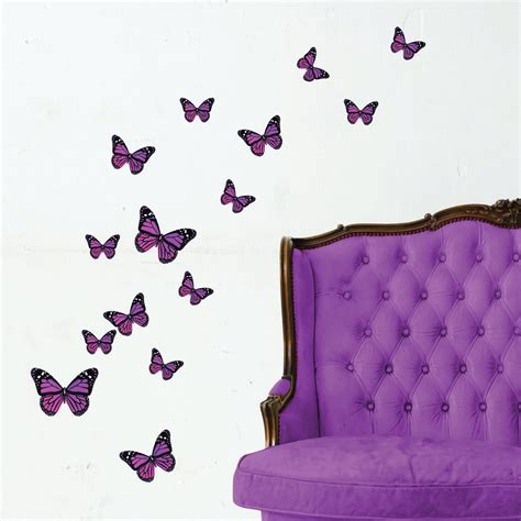 Monarch Butterfly Wall Stickers Purple 7007 0600 Stickers Wall