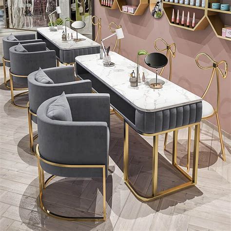 Modern Manicure Tables Salon Interior Design Beauty Room Decor