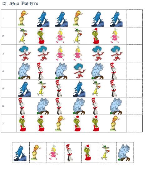 Dr Seuss Worksheets For Preschoolers