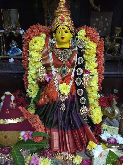 Varalakshmi Puja Wedding Colors Goddess Decor Wedding Decorations