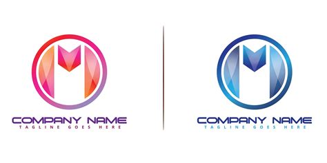 Futuristic Modern And Colorful M Logo By Okanmawon Codester