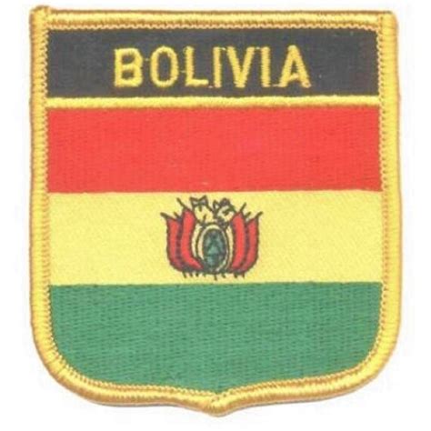 Bolivia Flag Embroidered Iron On Patch Bolivian South American Emblem