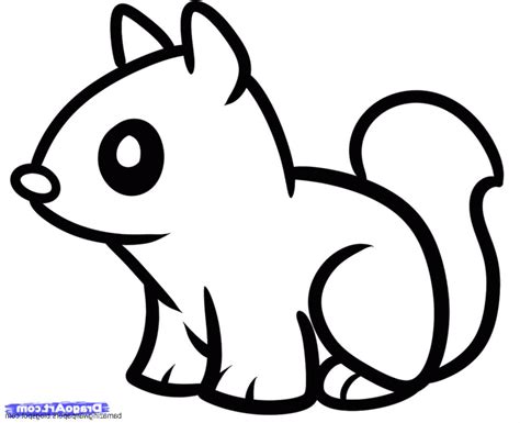 Small Cute Drawings Animals Easy Faizzanuratika