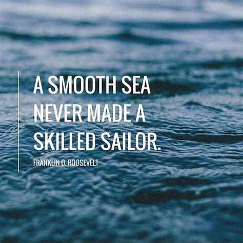 Hand drawn poster with quote lettering. A Smooth Sea Never Made A Skilled Sailor Pictures, Photos, and Images for Facebook, Tumblr ...