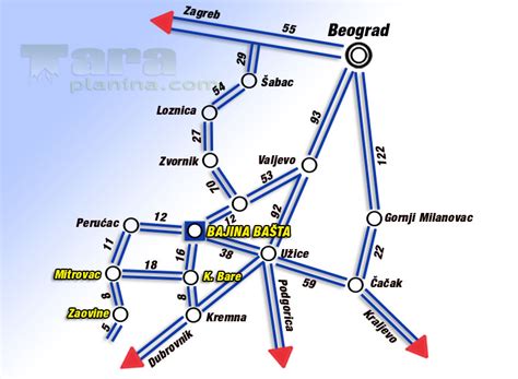 Put Beograd Zlatibor Mapa Superjoden