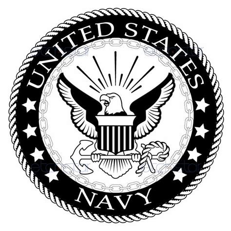 United States Navy Logo Black And White Clipart Clipart Best
