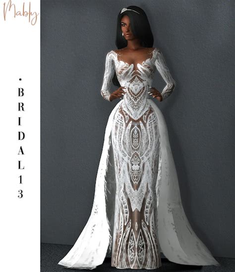 Bridal 13 Gown At Mably Store Sims 4 Updates