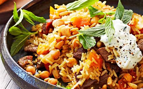 Middle eastern chickpea & rice stew. This Middle-Eastern-spiced rice dish is absolutely delicious with soft, caramelised apricots and ...