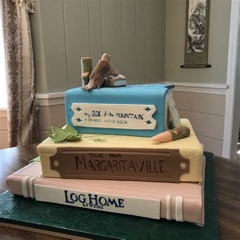 Hence the most special ingredient of your plan should be a birthday cake. Stacked Book Cake - CakeCentral.com
