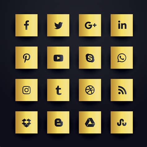 golden social media icons social media icons media icon social icons kulturaupice