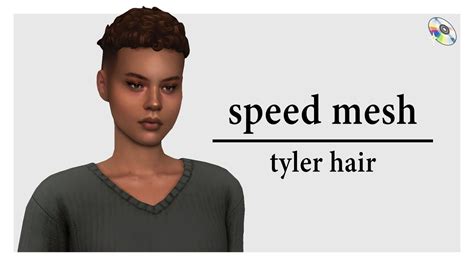 Speed Mesh 5 Tyler Hair The Sims 4 Youtube
