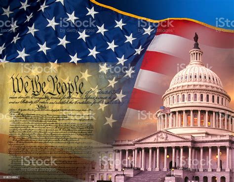 Patriotic Symbols United States Of America Stock Photo - Download Image ...
